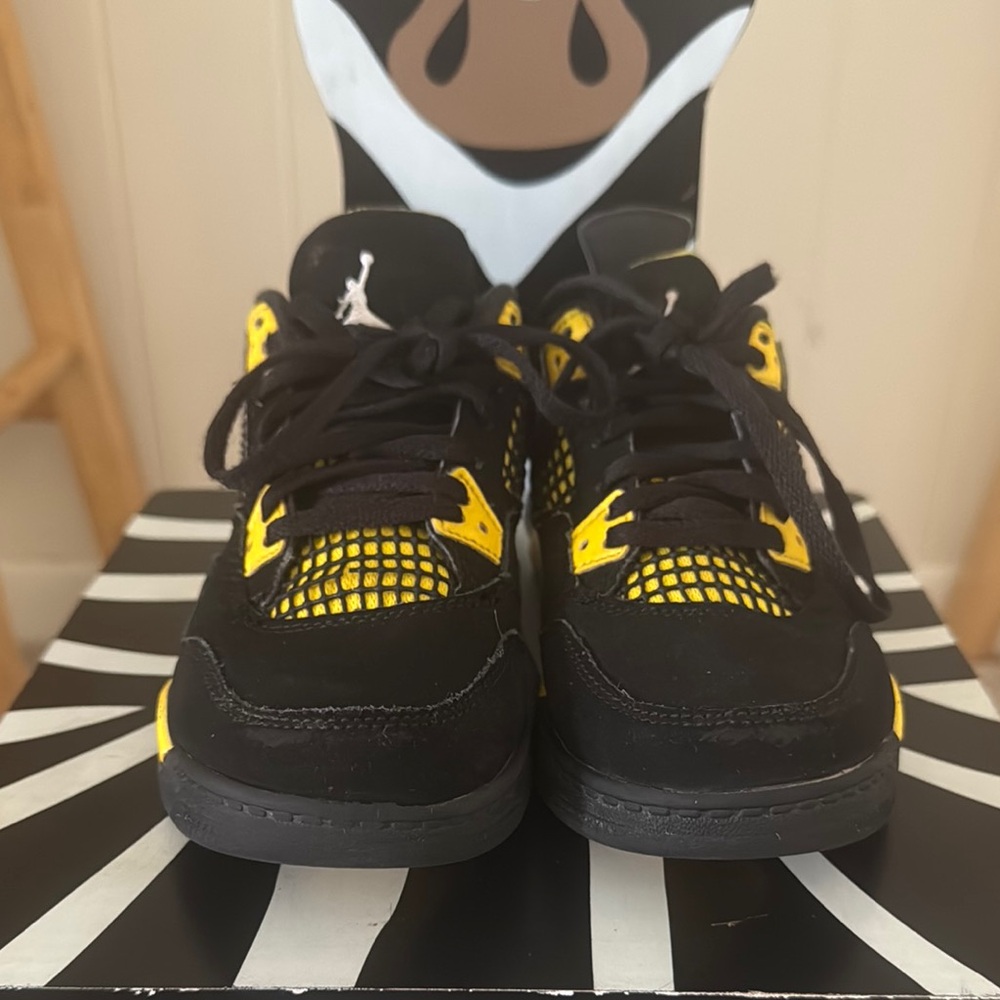 Jordan Kids Sneakers Black and Yellow